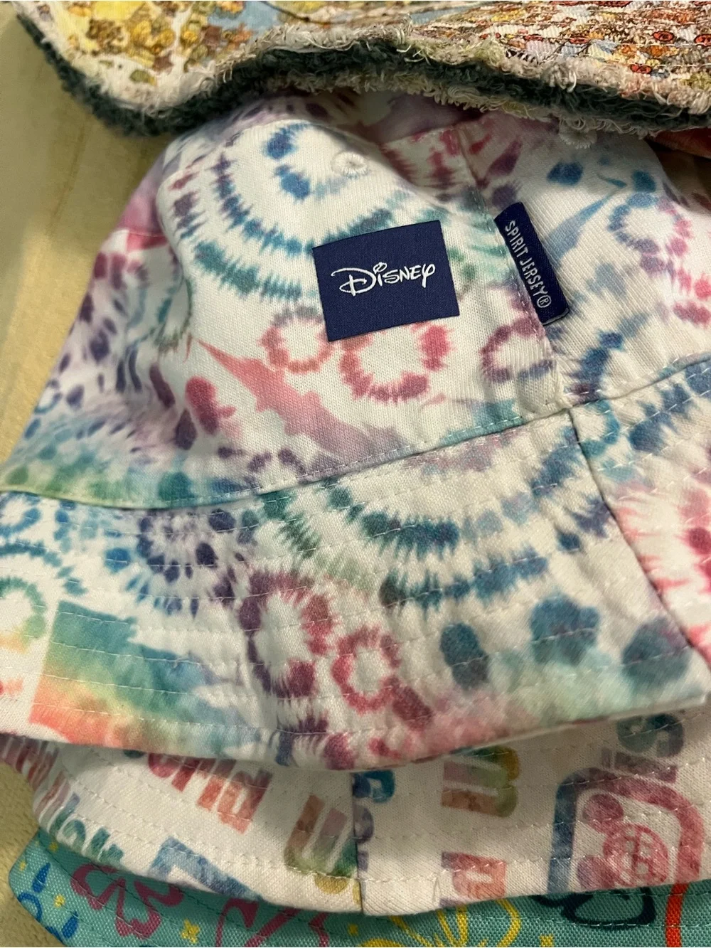 Disney Bucket Hat 4 Set - Teal, Pink, White, Green & Multi